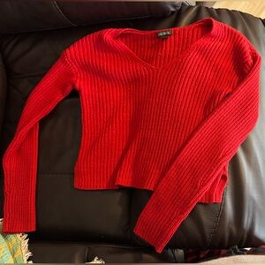Wild Fable Red Off-the-Shoulder Sweater